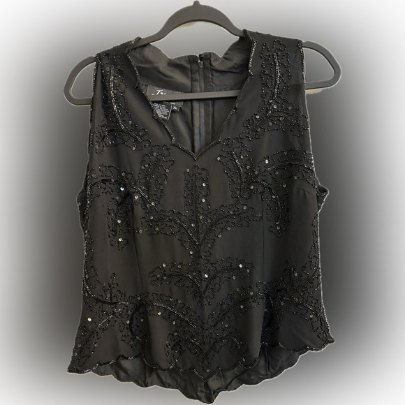 JMD New York black sequin top. - Picture 1 of 5